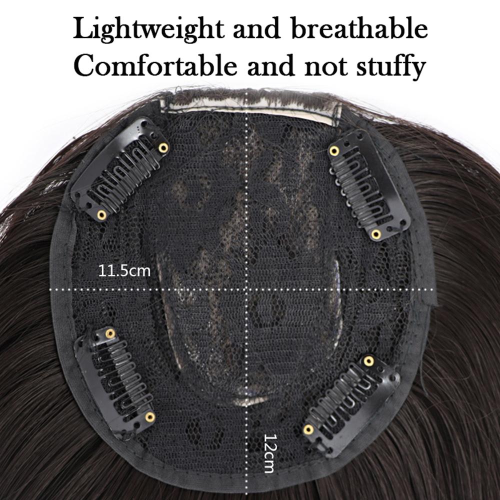 35/55cm Long & Short Wig Piece Female Top Hair Piece Invisible Natural Straight Hair Styling Tool For Girls Women Without Bangs