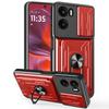 For Motorola Moto G05 4G Case PC+TPU Kickstand Phone Back Cover with Camera Slider