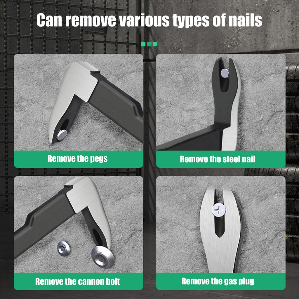 Professional Pry Bar Tool Nail Puller For Woodworking Construction Featuring Sharpened Claw And Shock Resistant Design