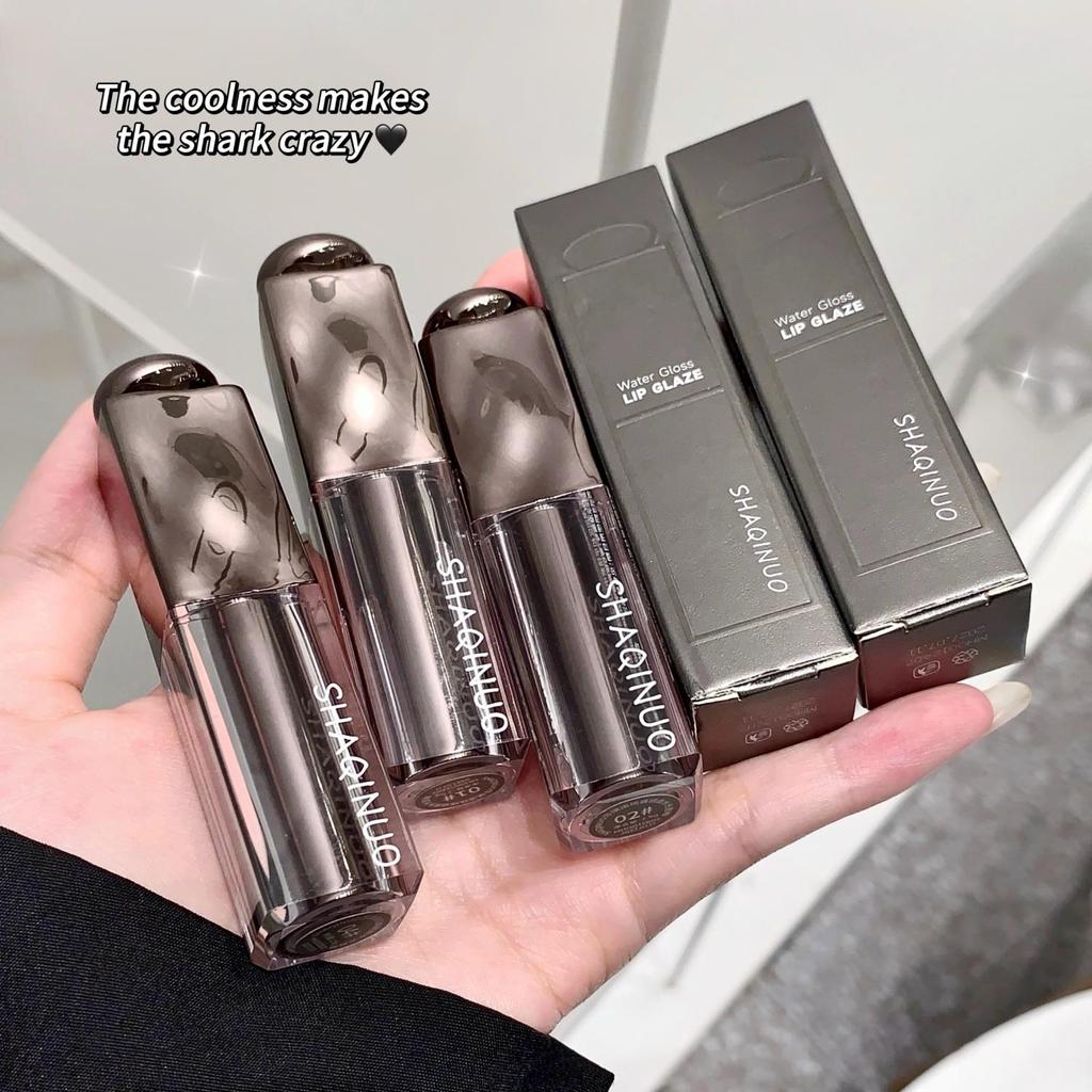 SHAQINUO 6-color Water Light Lip Gloss Moisturizing And Smooth Texture Long-lasting Lip Glaze Easy To Color Lipstick