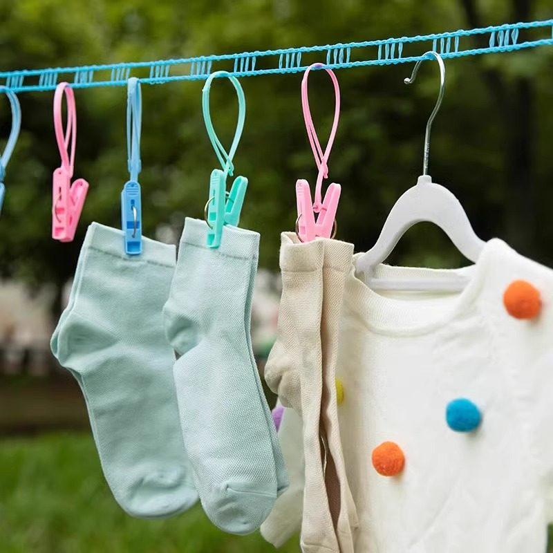 Windproof, Non-slip Clothesline for Outdoor and Travel - Thick, Reinforced, Portable Drying Rope