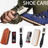 3Pcs/Set With Eraser Suede Brush Kit Soft Brush Stain Removal Nubuck Brushes Kit Multifunctional Shoe Cleaning Brush