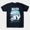 Men Black Print T-shirt Hoth Winter Camp No-Cut Transfer Paper Print Cotton Tshirt