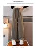 2024 Girls' Corduroy Wide-Leg Pants: Spring & Autumn Casual Straight-Leg for Kids