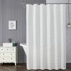 Polyester Embroidered Waterproof Shower Curtain Mold Resistant Durable for Hotel and Home Bathroom Decoration