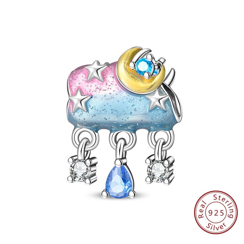 

Original Weather Charms Beads Copper Dyeing Colorful Clouds Pendants For Woman Jewelry For Bracelet Accessories