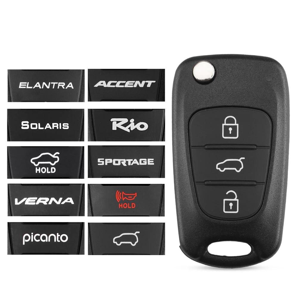 Picanto For Rio 3 For Kia K2 K5 3 Buttons Car Key Shell Remote Key Shell Flip Folding Key Case