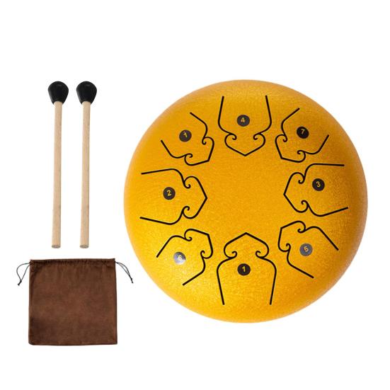 Steel Tongue Drum 45753 Inch 45878 Tone Rain Drum for Outside Garden Sound Healing Musical Instruments for Adults Mini