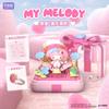 New Sanrio Official Diy Ring Blind Box Building Blocks Melody  Kuromi Cartoon Interlocking Building Blocks Gift