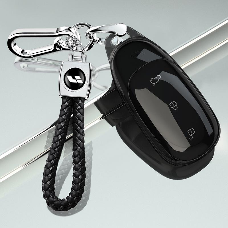 High-End Protective Transparent Key Case for Li Auto L9, L8, L7, and ONE Car Keys.