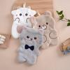 New Arrival Adorable Cartoon Hand Towel Coral Fleece Hanging Handkerchief With Embroidery Ideal For Southeast Asian Kitchens