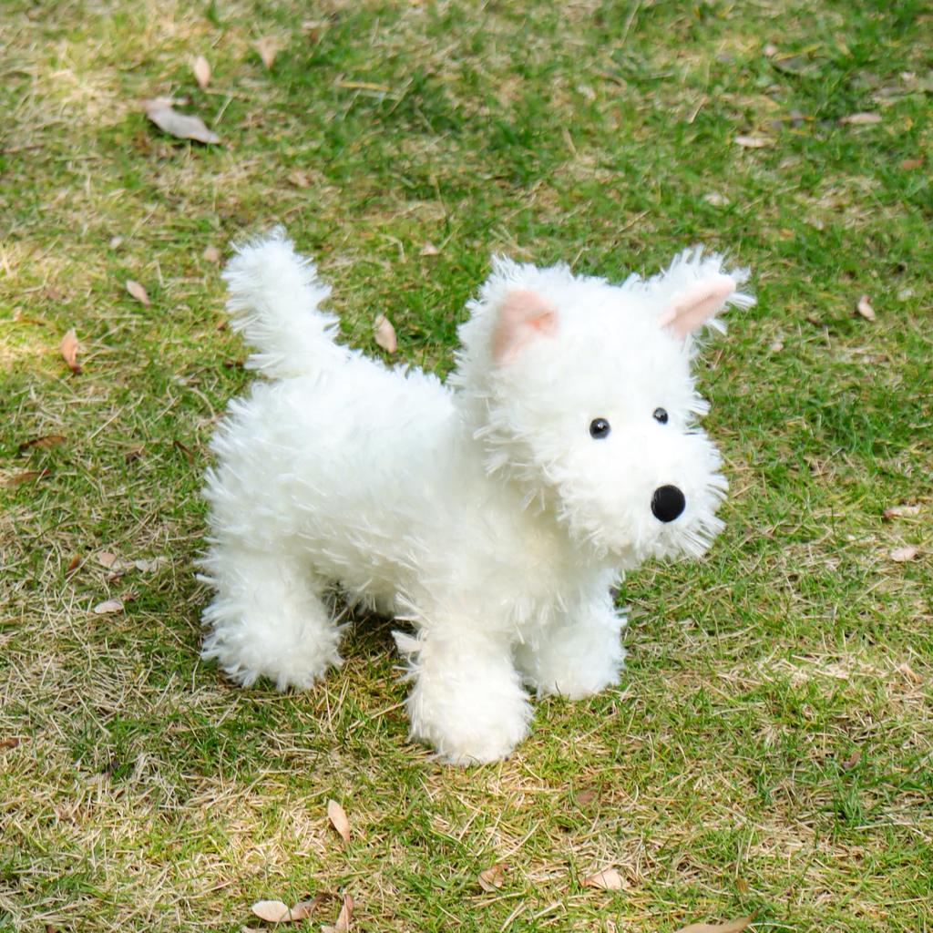 Apricot Lamb West Highland Dog Xiao Yun Plush Toy for Soft and Fluffy West Highland Dog Xiao Yun for Girls and 24cm Children, Cute, Boys,