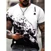 Men's 3D Printed T-Shirt Short Sleeve O-Neck Pullover Casual Top