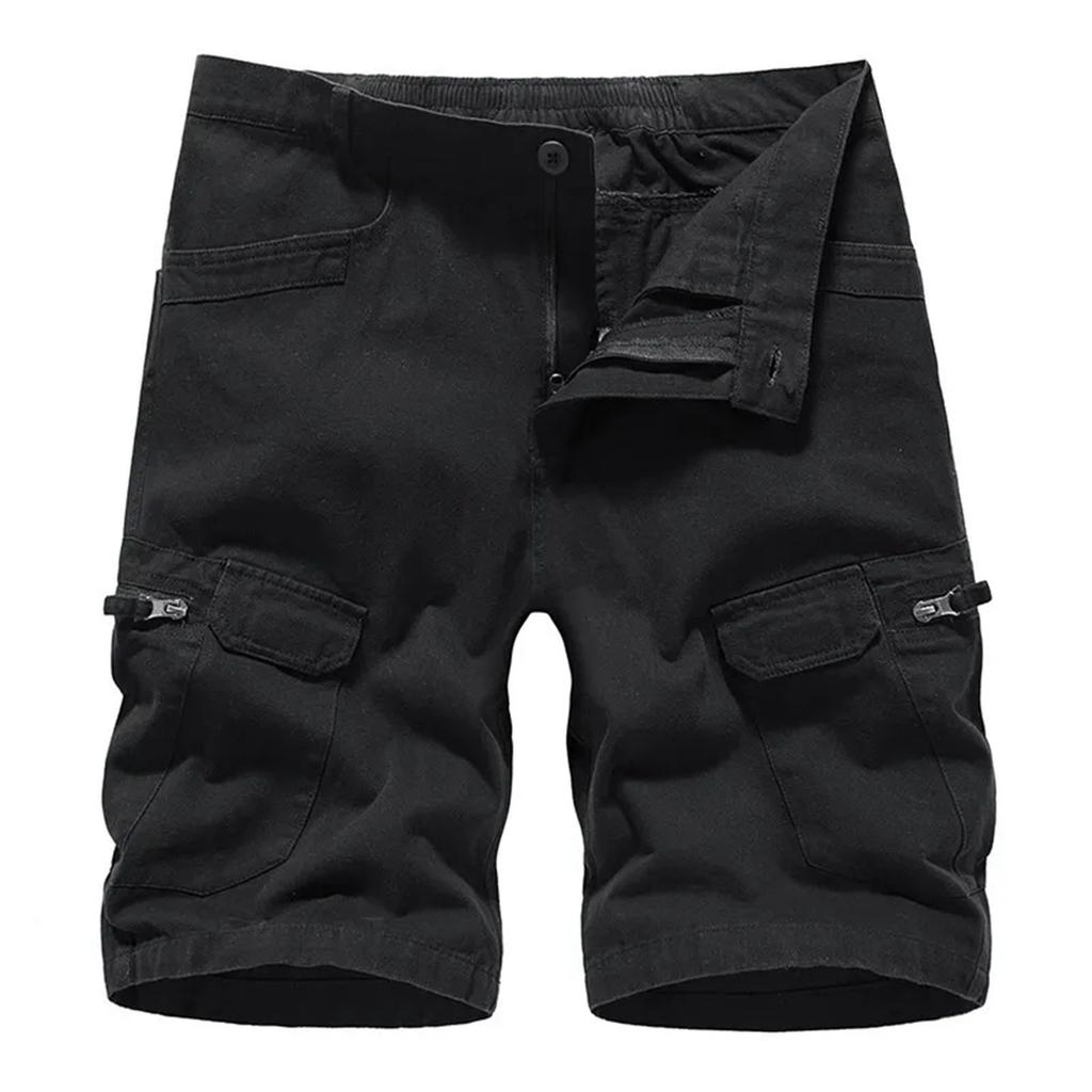 Pantalones Cortos Cargo de Hombre con Múltiples Bolsillos Pantalones Cortos de Trabajo Duraderos Corte Relajado Diseño Estampado de Camuflaje Adecuados para Actividades al Aire Libre