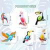 6pcs summer parrot honeycomb hanging decorations party decoration supplies