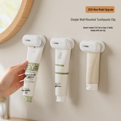 No-Drill Wall-Mounted Toothpaste Holder