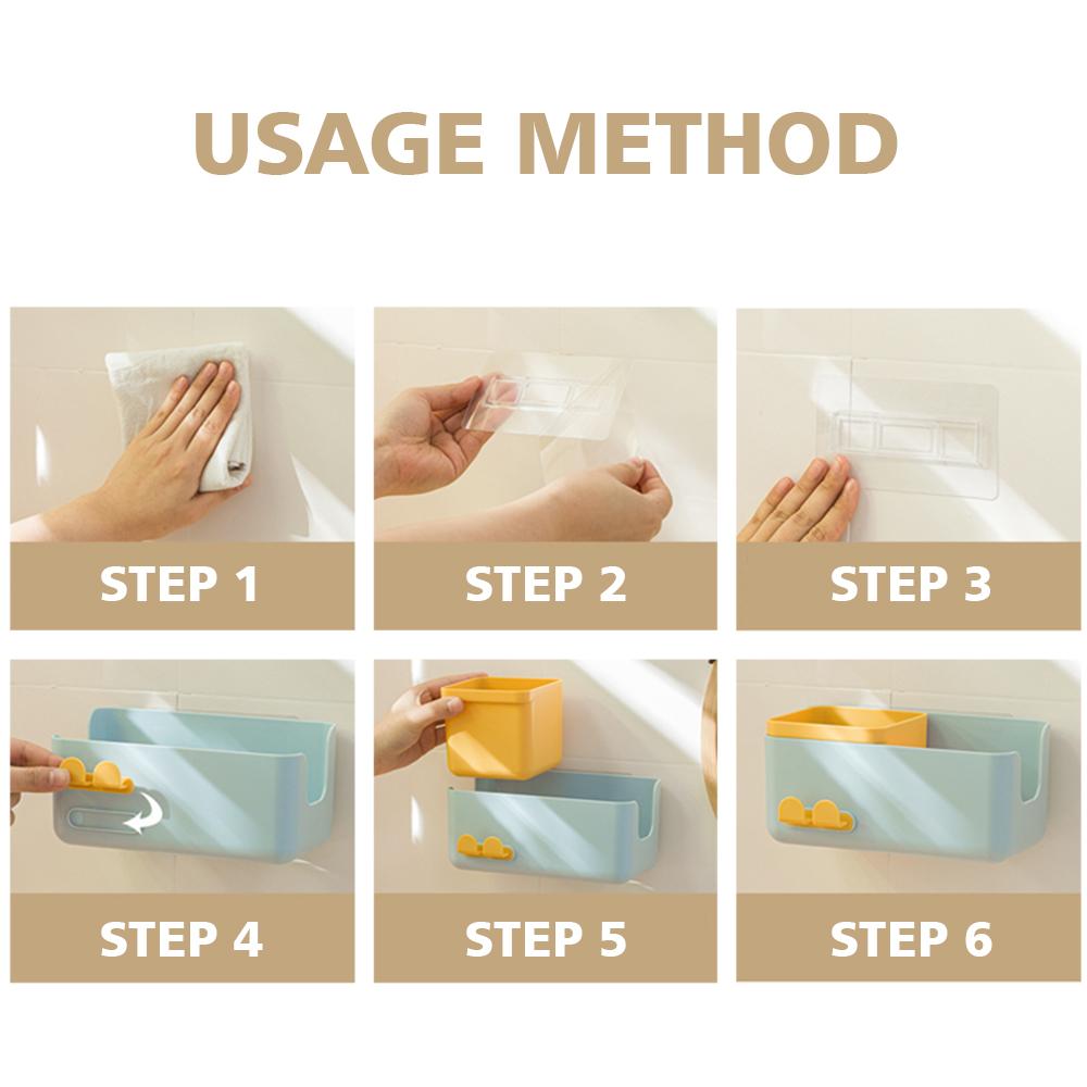 Heißer Magischer Wandmontage-Aufbewahrungsständer Keine Spuren Aufkleber Kreativer Saugbecher Haartrocknerhalter Kammgestell Ständer Badezimmerzubehör