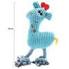 Dog Plush Toy Animals Shape Bite Resistant Squeaky Toys Corduroy Dog Toys for Small Large Dogs Puppy Pets Training Accessories