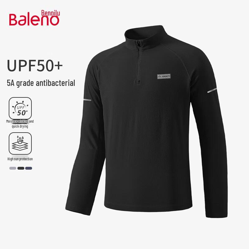 Baleno Men's Half-Zip Long Sleeve Quick-Dry Training Shirt