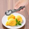 Cuchara para Helado de Aluminio para el Hogar, Cucharón, Dosificador de Crema, Excavador de Sandía, Utensilios de Cocina Negros
