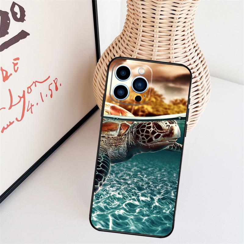 Ocean Sea Turtle Phone Case For iPhone 17 Pro Max 16 15 11 12 13 14 Pro Max Mini 15 16 Plus 16e 17 Air Cover
