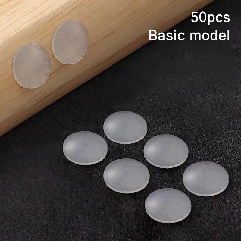 

Прозрачный силиконовый противоударный гранулированный наполнитель для двери шкафа, противоударный наполнитель, бесшумная паста, буфер, противоскользящие гранулы с антиклеем 50pcs Basic