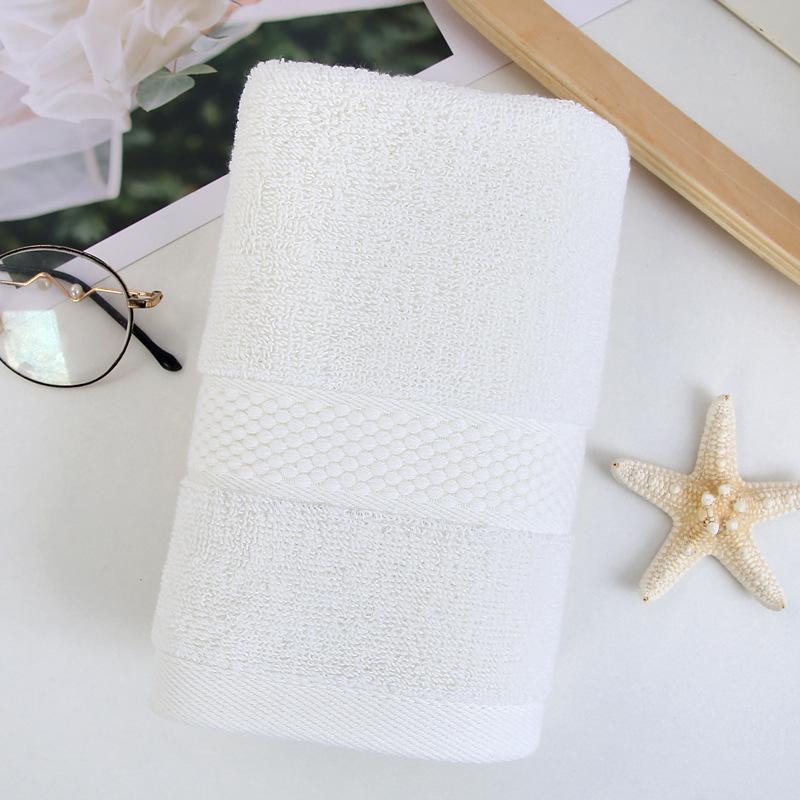 

Towel cotton, pure cotton 32-strand set towel plain household towel bath towel absorbent face towel 35*75 білий