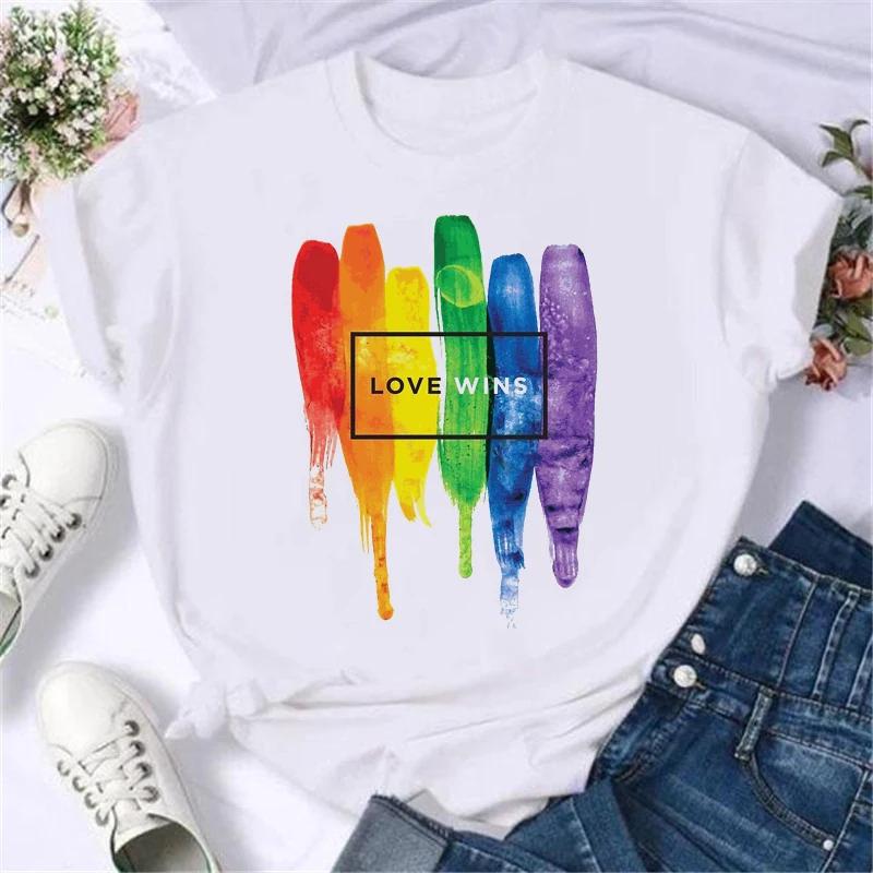 Summer New Fashion Graphic Print Lgbt T Shirts Women Funny Tshirts Casual Short Sleeves Tops Tees Female Unsiex Clothes