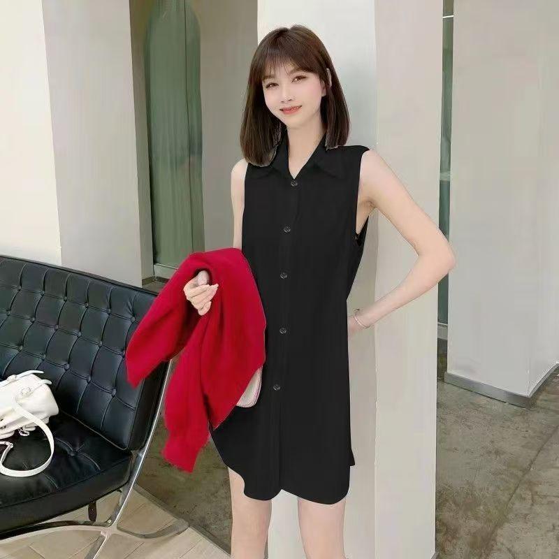 Women s Plus Size Velvet-Lined Sleeveless Mid-Length Hoodie for Layering M