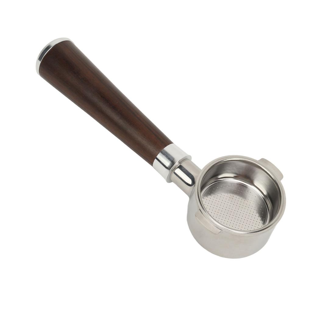 51mm Bottomless Portafilter with 2 Ear Fits for Delonghi Coffee Maker Stainless Steel Bottomless