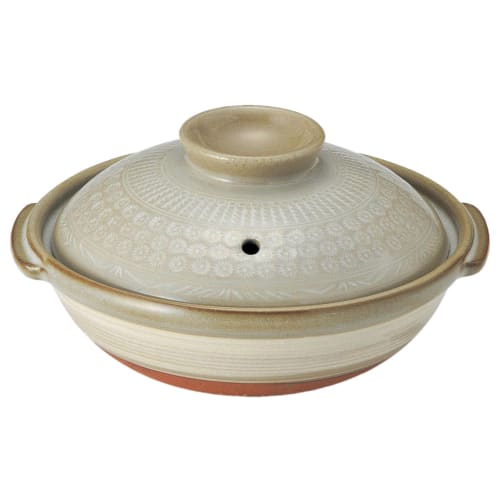 

Banko Ware Ginpo Shallow Pot, 5.5cm, for 1 Person, Kyo-Mishima, 24551