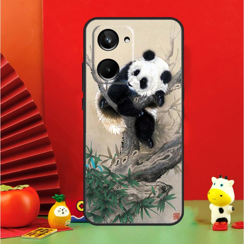 Panda Animal Cute Bear For Realme 10 11 12 13 14 Pro Plus 15 GT7 Pro GT6 C65 C67 C63 C61 C55 C51 C53 C35 C75 Case