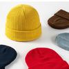 Warm Knitted Wool Cap Unisex Beanie Stretch Thick Knitted Cap for Cold Weather