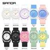 Sanda Unisex Waterproof Quartz Watch for Students - Simple, Versatile Design for School and Exams