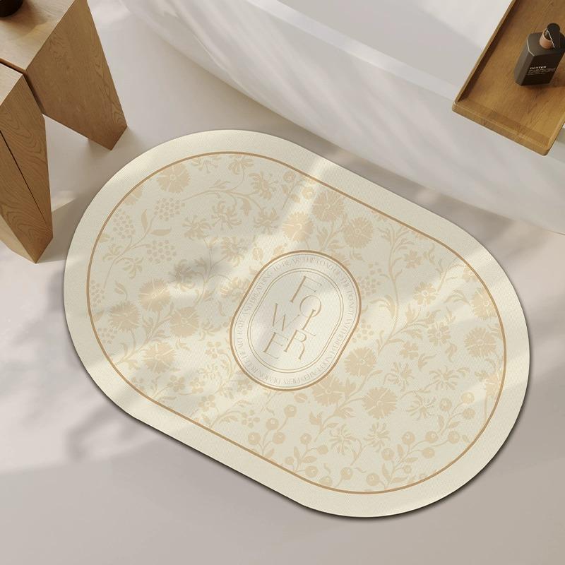 

Коврик для пола в ванной комнате, ванный нескользящий сильно впитывающий коврик для ног из диатомовой грязи, коврик для ванной комнаты, противоскользящий коврик для ванны 40X60cm 15.7X23.6in