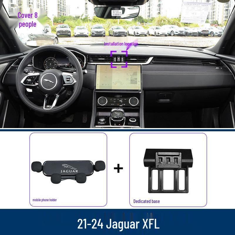 Jaguar XFL 2017-2024 Lüftungsschlitz Handyhalterung mit Navigationshalterung