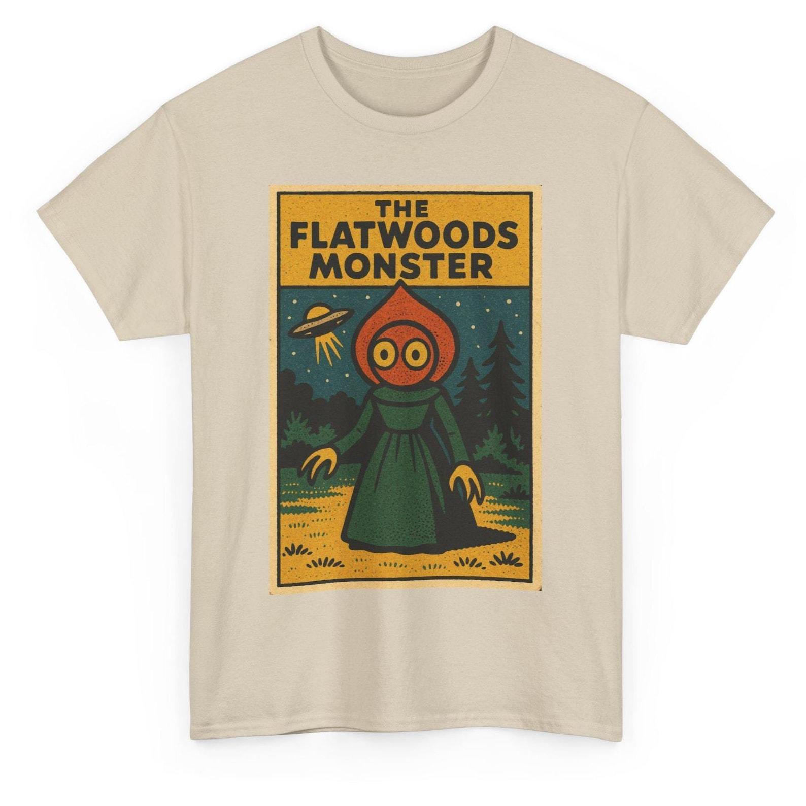 Flatwoods Monster T-Shirt: Retro Comic Alien UFO Tee 3XL