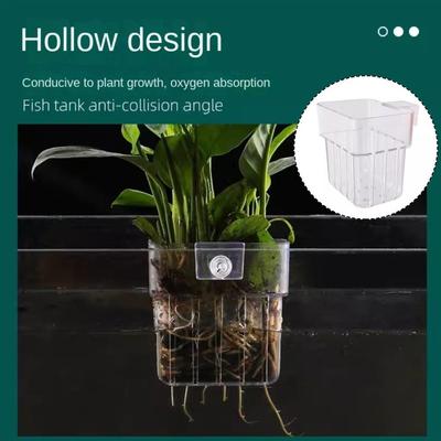 Wasserpflanze Landschaft Aquarium Hydrokultur Pflanzung Korb Aquarium Pflanze Tasse für Aquarium