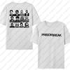 Michael Scofield  Men Shirt Prison Break Streetwear Vintage Tv Series Y2k Aesthetic Clothing Tshirt Harajuku Top Short Sleeve