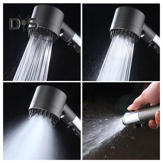 Pulverizator de duș Cap filtru portabil Moduri de debit de apă reglabil Turbocompresor de înaltă presiune Pulverizator de duș portabil, fix, dublu