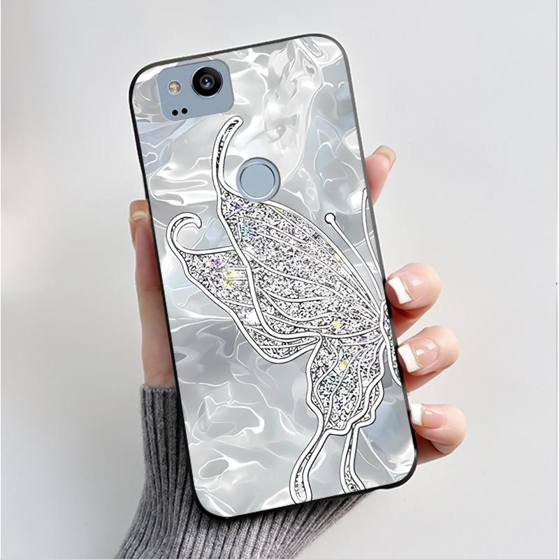 Pattern Case For Google Pixel 2 XL Pixel2 Funda Soft Silicone Shell For Google Pixel 1 XL Pixel1 Cover Cute Flower Casing Coque