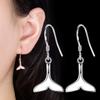 Simple Female Mermaid with Fish Tail Earrings