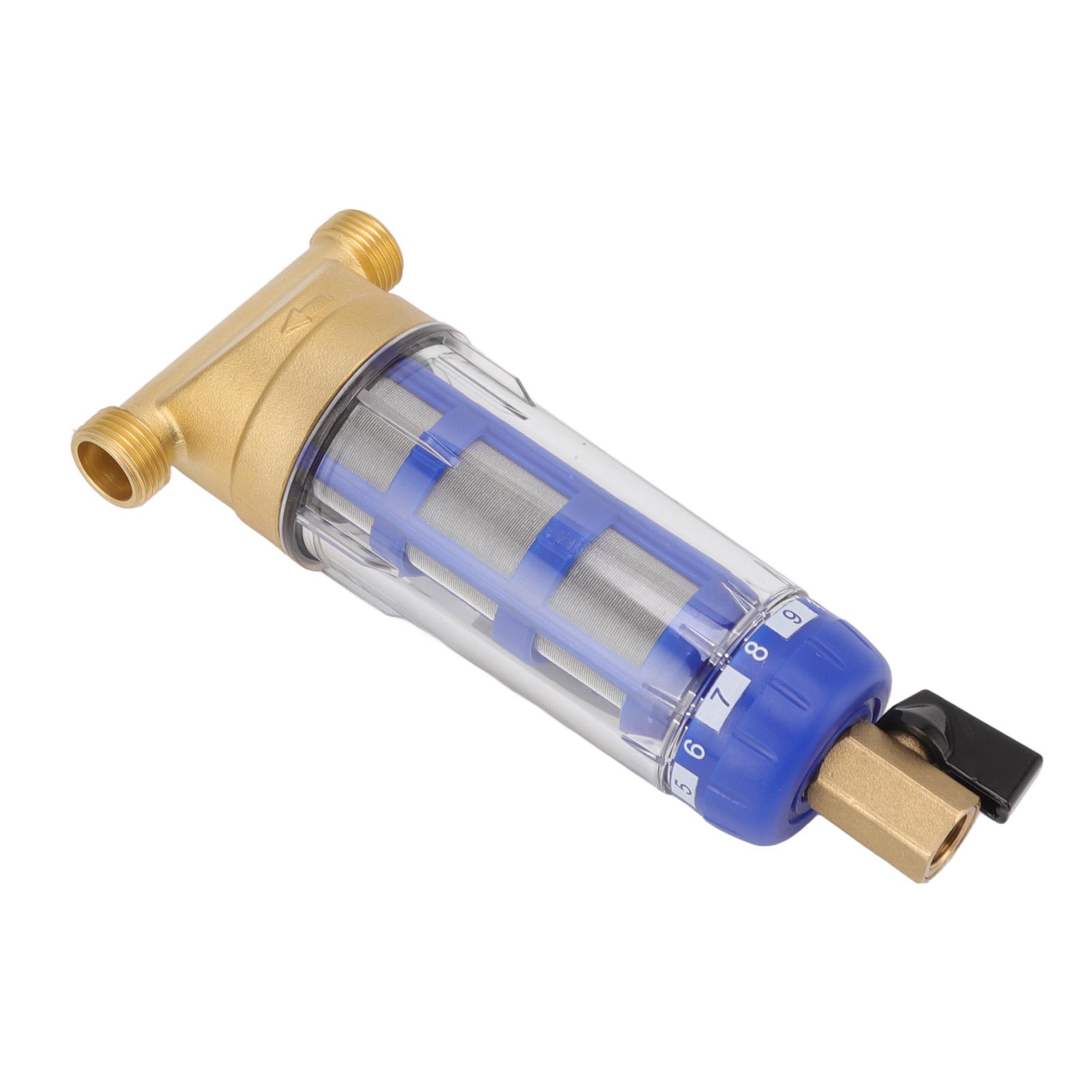 

Циклонный осадочный водяной фильтр G1 2 дюйма с обратной промывкой, цельномедный фильтр для воды для всего дома для стиральной машины