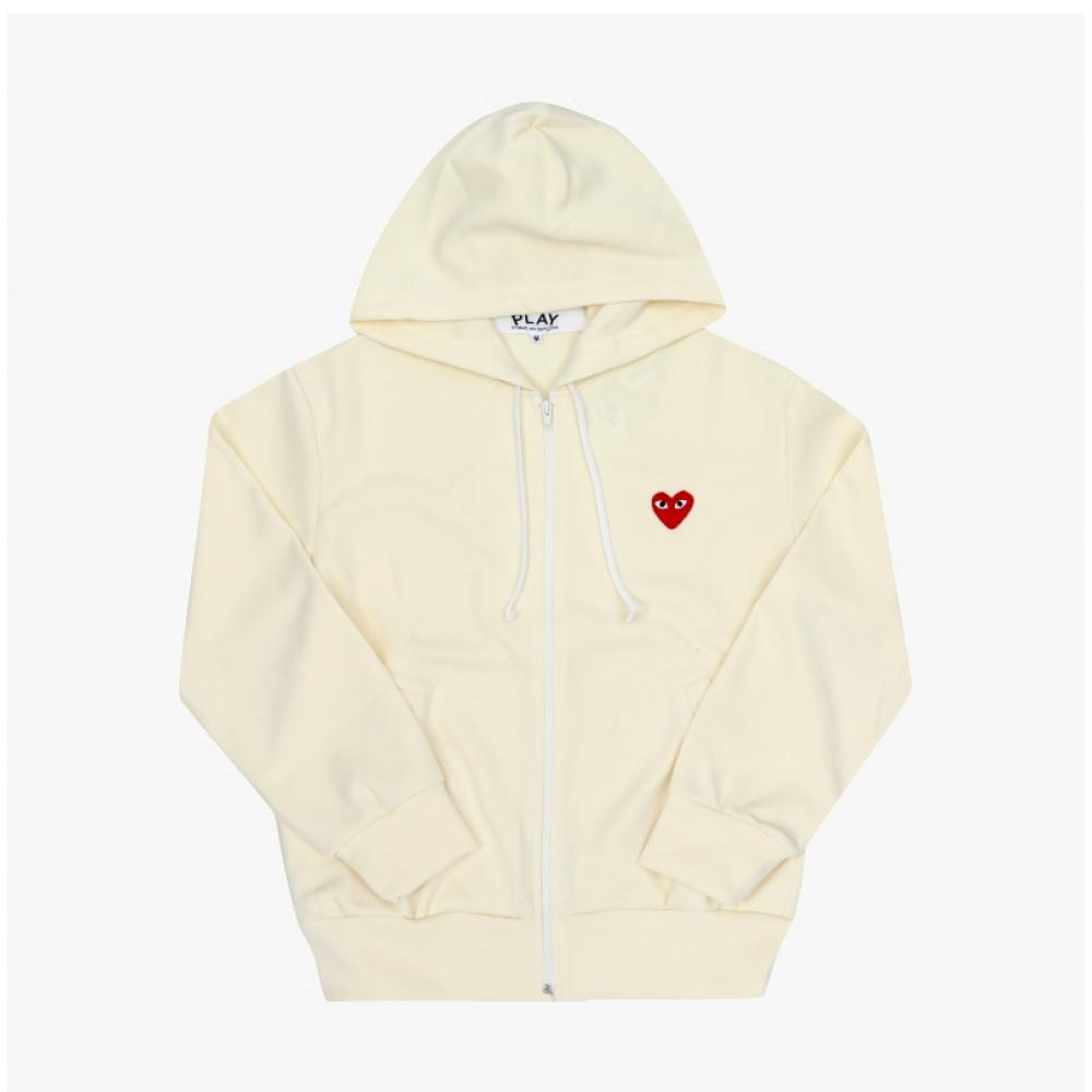 Comme Des Gar Ons Hoodie Play Rode Hart Wapen Bijl T172 051
