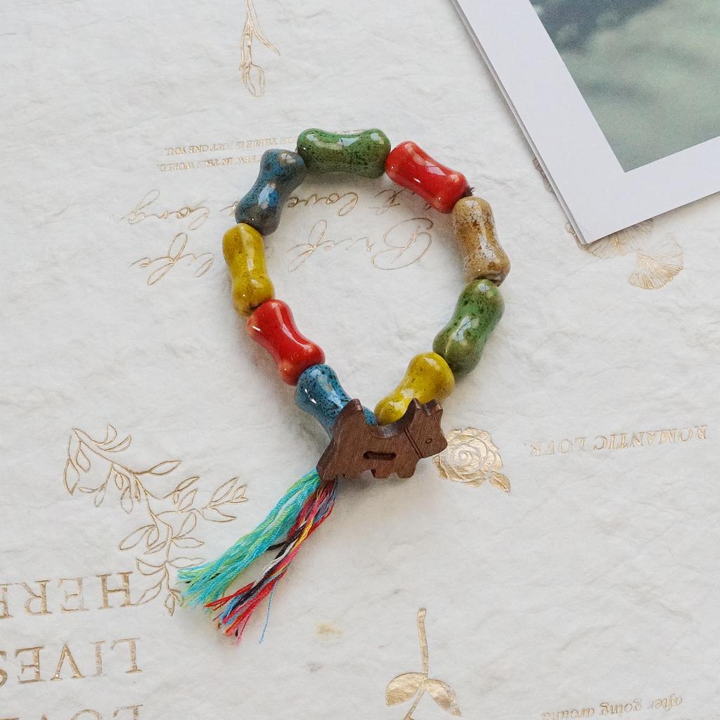 Hot-selling Summer Jingdezhen Original Fresh Ceramic Sweet Fringed Bracelet Jewelry with Bracelet Wholesale