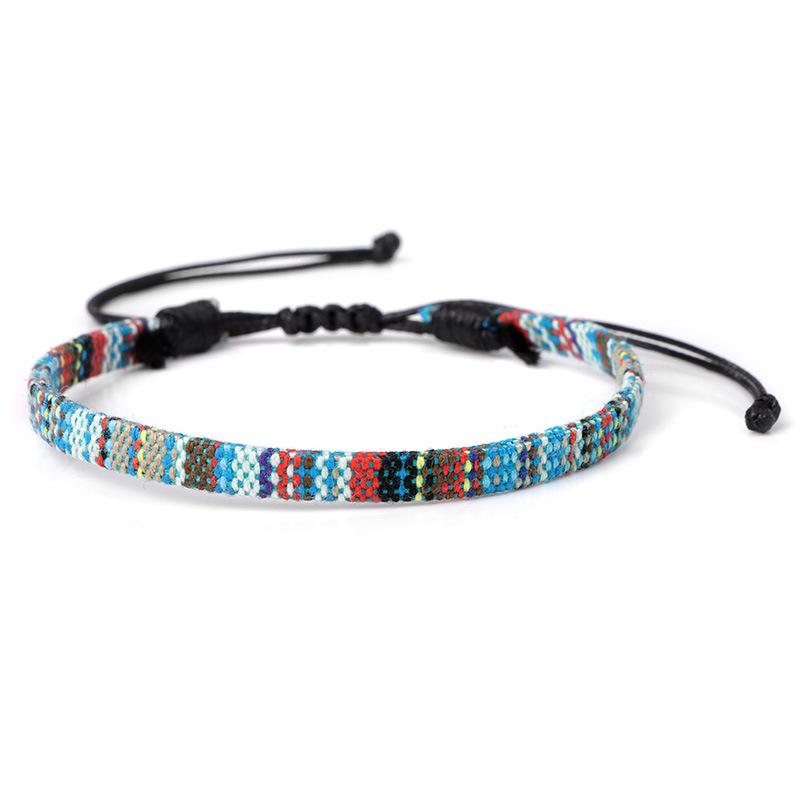 Bohemian Handmade Couple Bracelets Men Charms Weave Adjustable Bracelets for Women Friendship Summer Beach Surfing Boho Jewelry