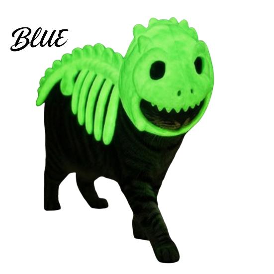 Glow-in-the-dark Cat Clothes Dinosaur Skeleton Costume