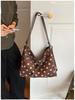 Korean Style Large Capacity Polka Dot Canvas Shoulder Bag for Women