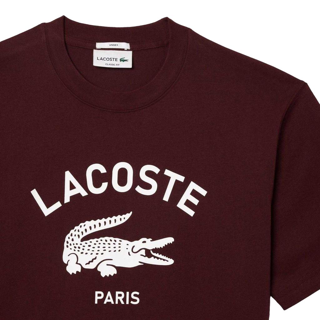 Lacoste Unisex Adult Printed Signature Cotton T-Shirt