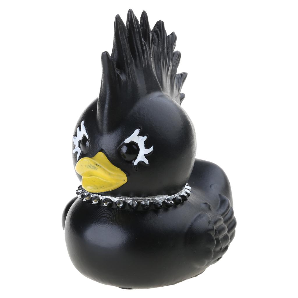 Ördek Heykeli Ördek Gotik Punk Ördek Reçine Ördek Heykeli Hayvan Figürü Koleksiyonluk Figürler Şeytan Ördek